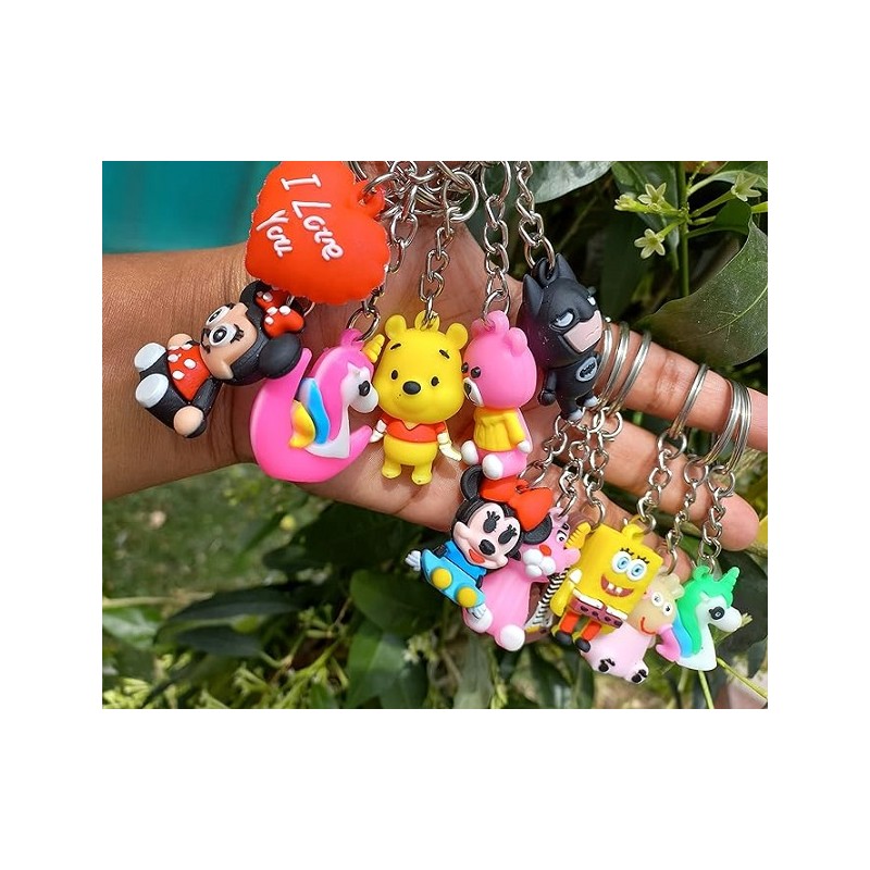 Rubber 3Pc Set Keychain PZ