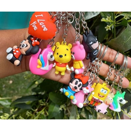 Rubber 3Pc Set Keychain PZ