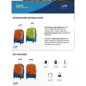 Vista Orange 55 Skybags (60)