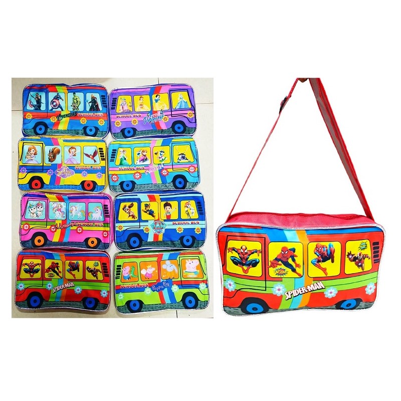 Kids Bus Digital Sling Bag AB