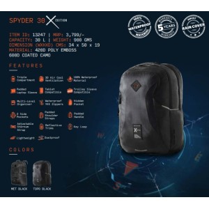 Spyder 30 W 2.0 Topo Black