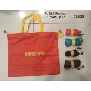 Pu 18.5 Folding Shopping Zip Ks