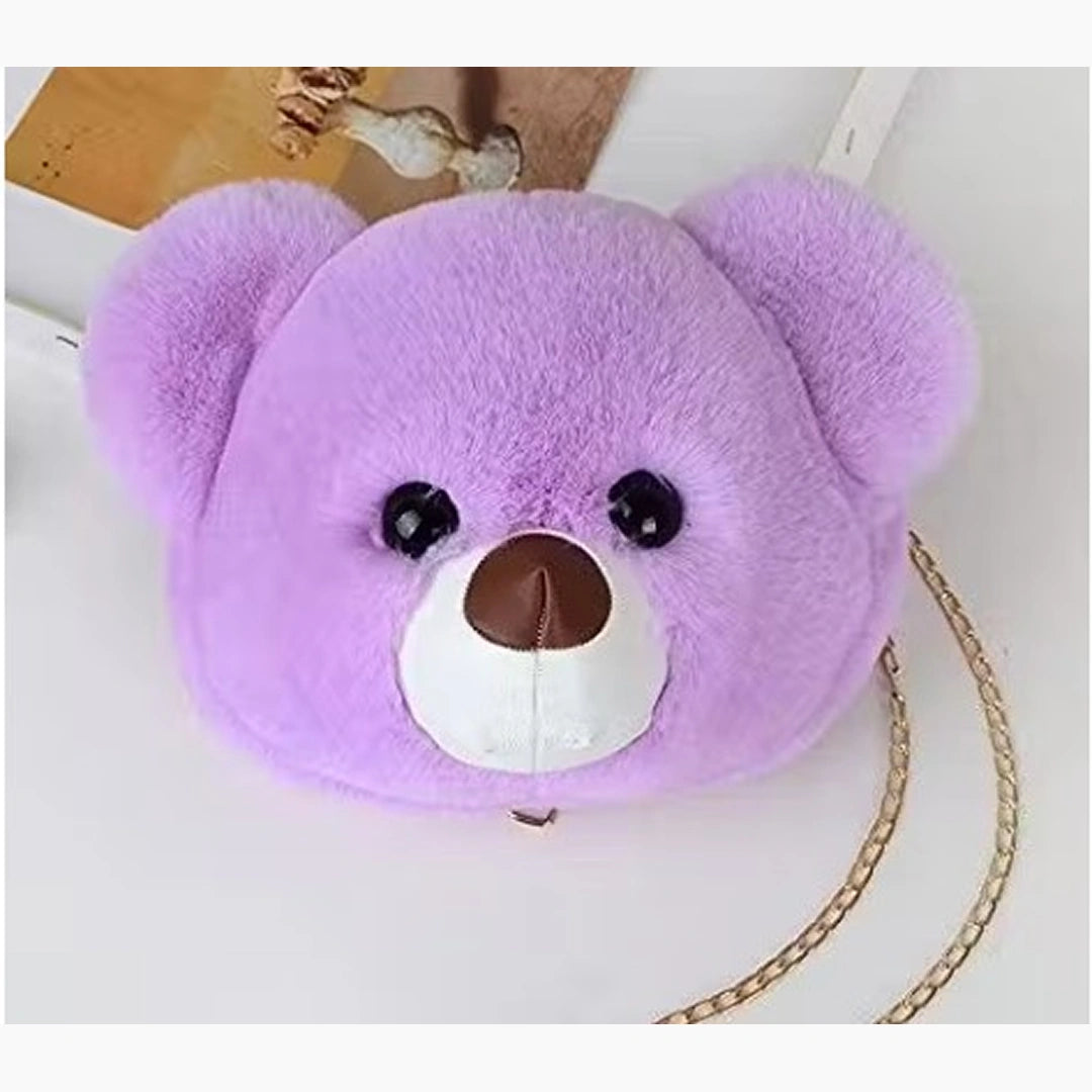 Bear Face Soft Sling -Purple