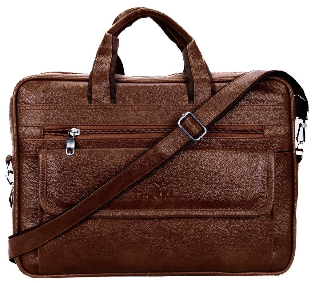 White House – Executive Laptop Messenger Bag-Brown