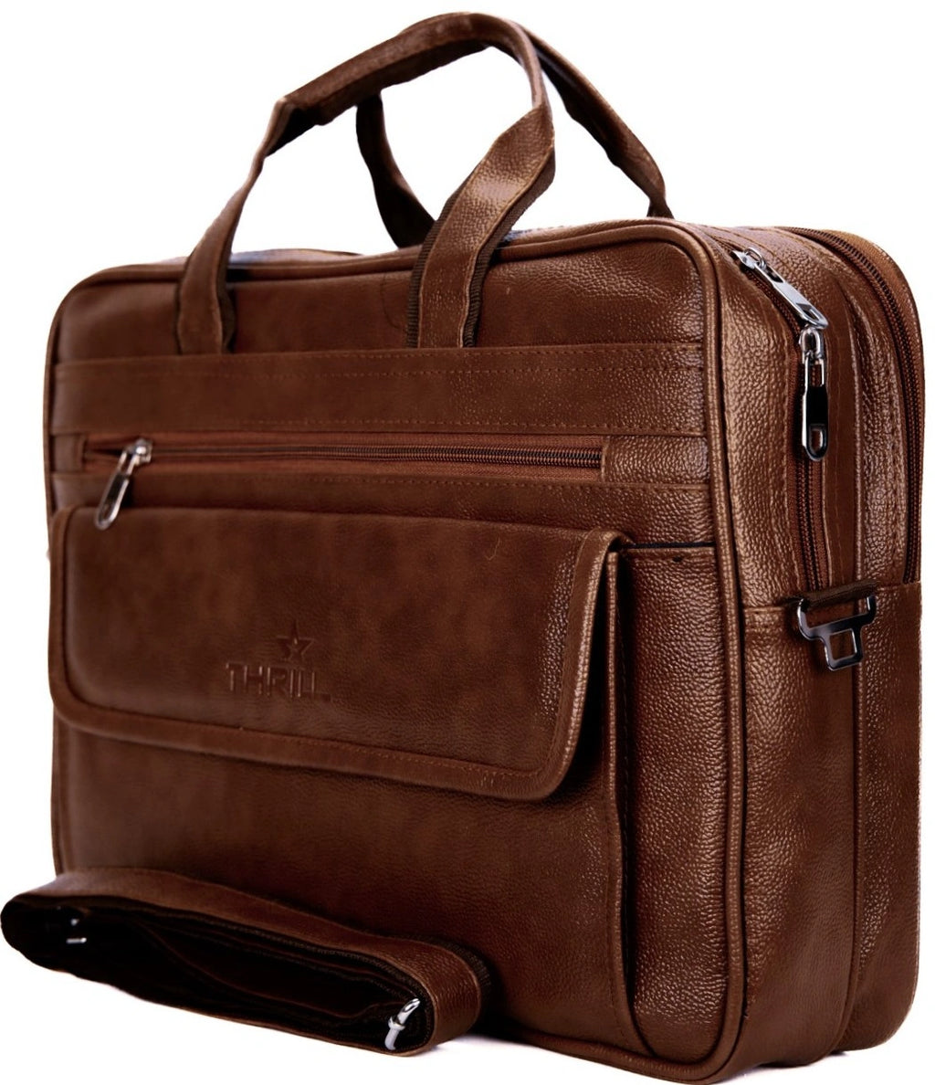 White House – Executive Laptop Messenger Bag-Brown