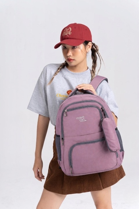 Albany Laptop Backpack for Men & Women – Durable Office, Travel & College Bag -lite purple