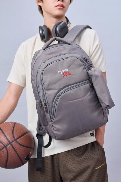 Albany Laptop Backpack for Men & Women – Durable Office, Travel & College Bag -Gray