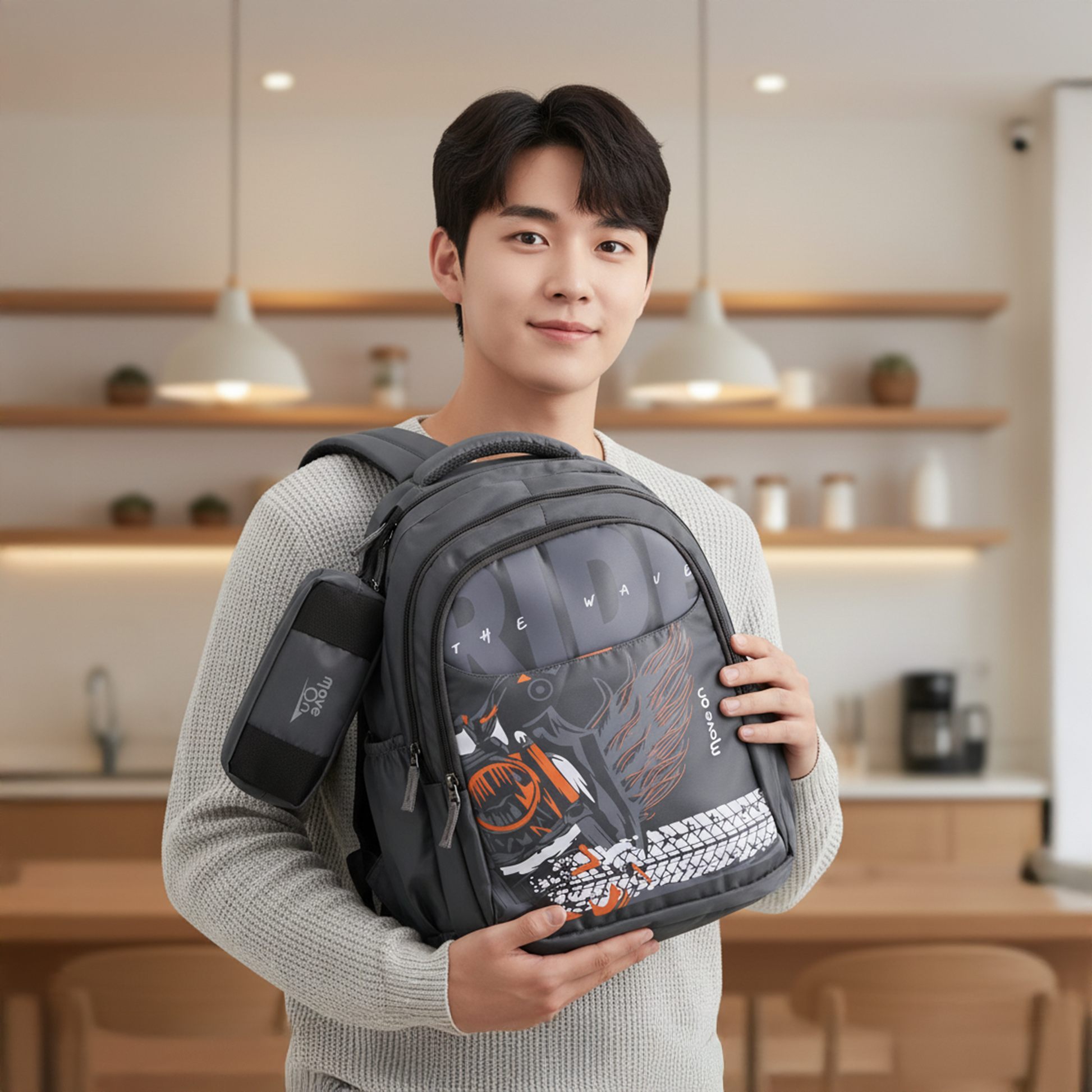 Boy backpack -Gray