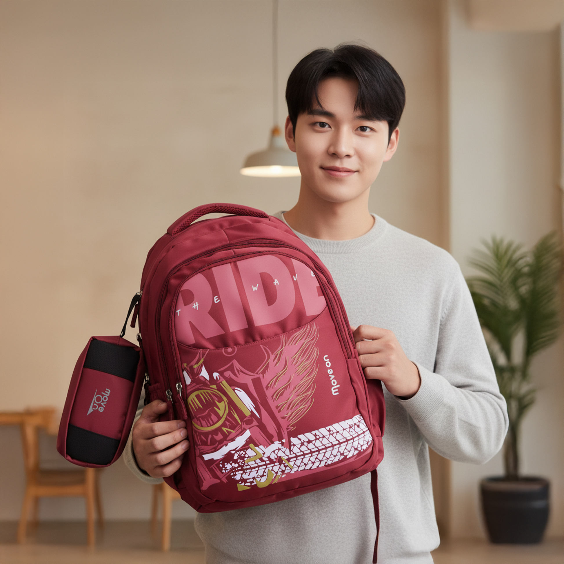 Boy backpack -Maroon