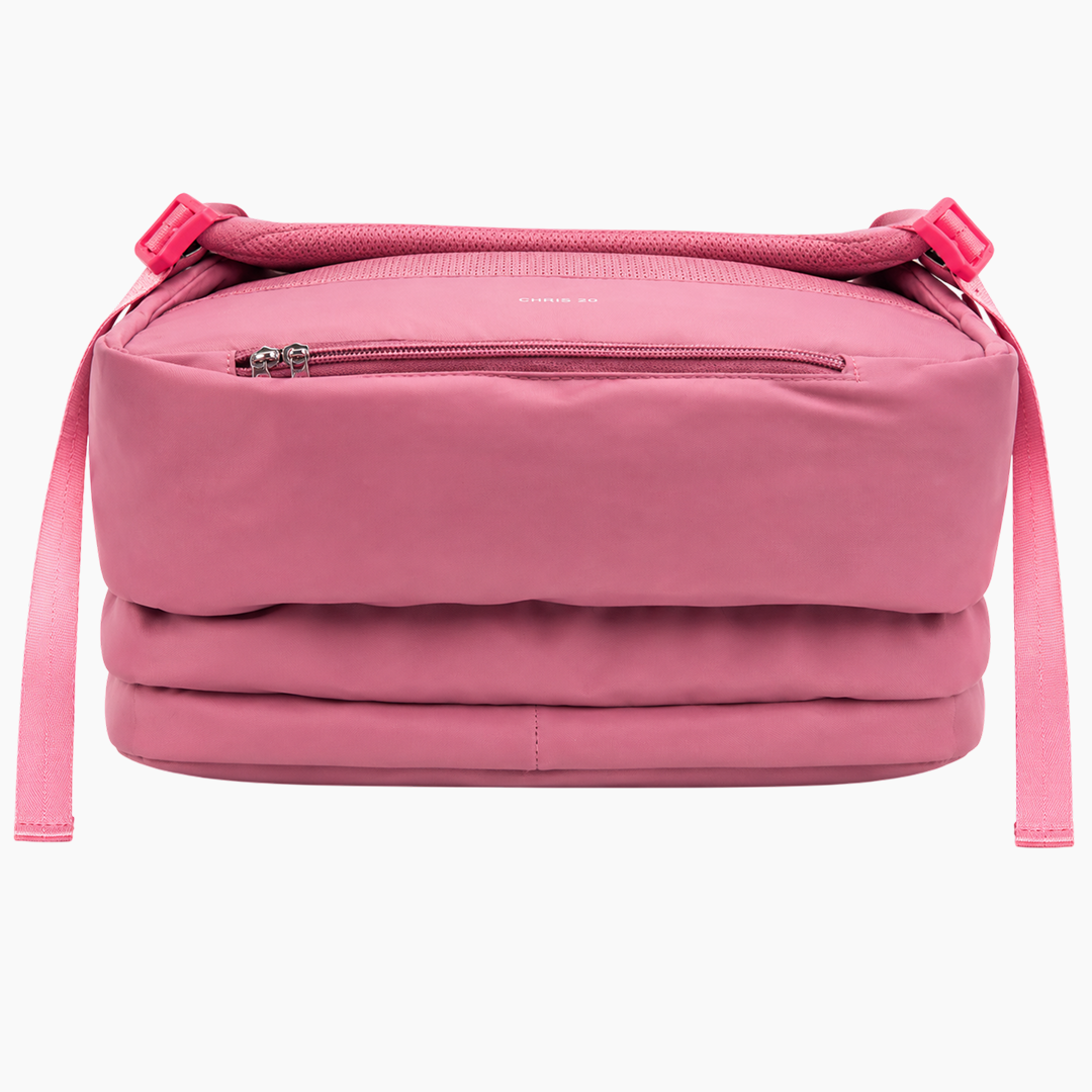 Chris Backpack DurableStylish & Comfortable -dark pink