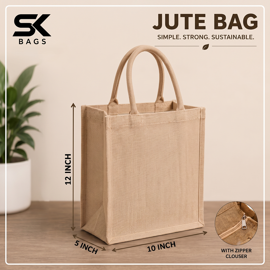 Jute Bag -12x10x5