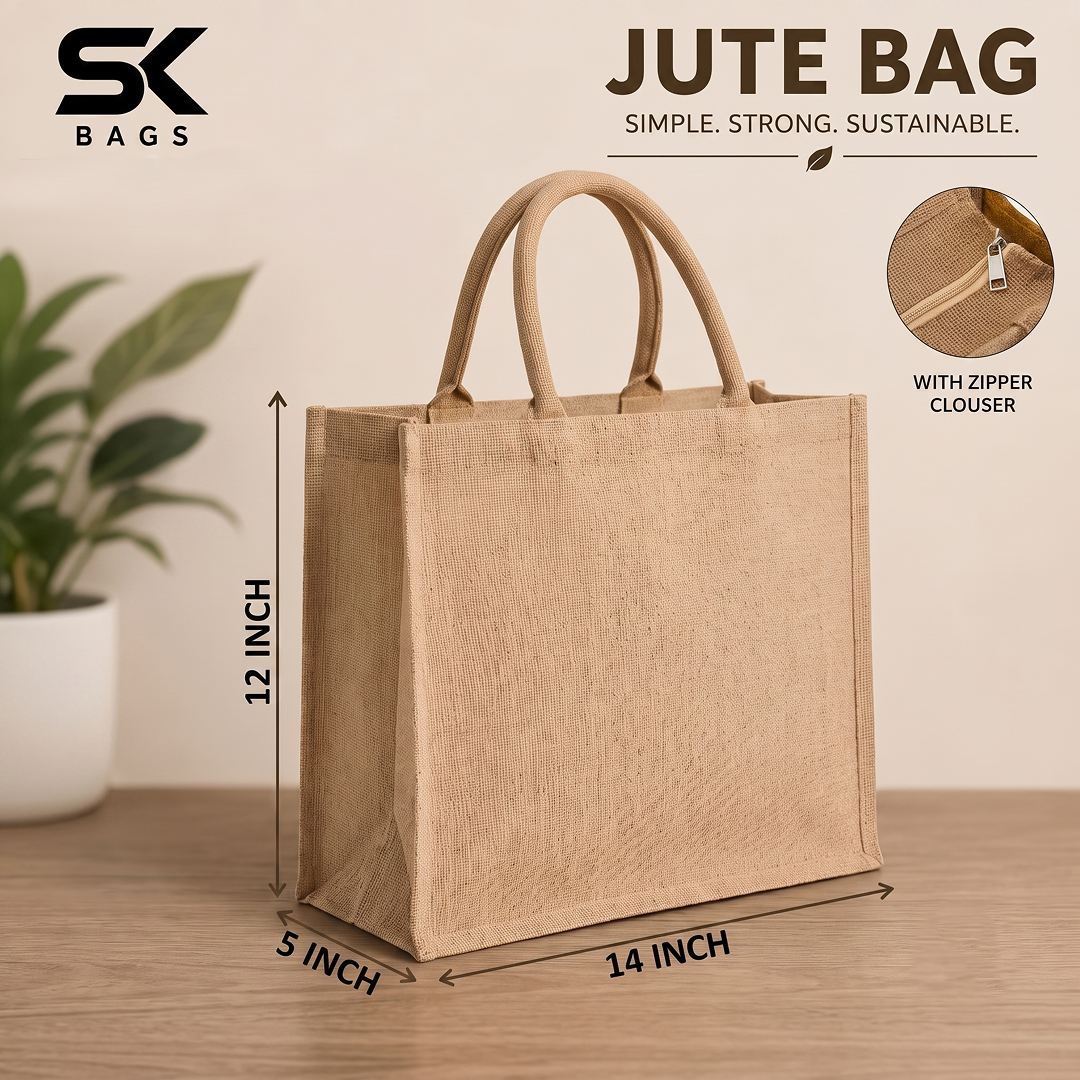 Jute Bag -12x14x5