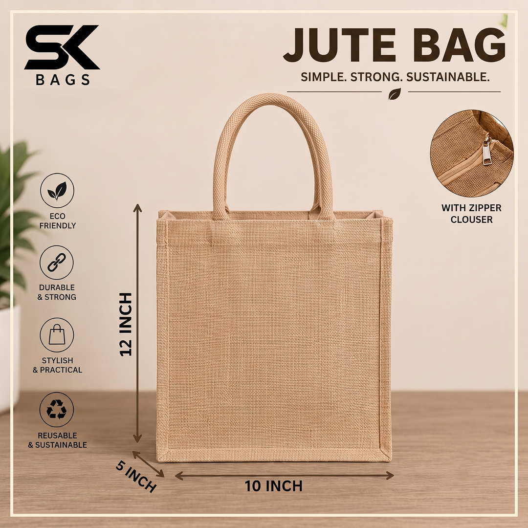 Jute Bag -12x10x5