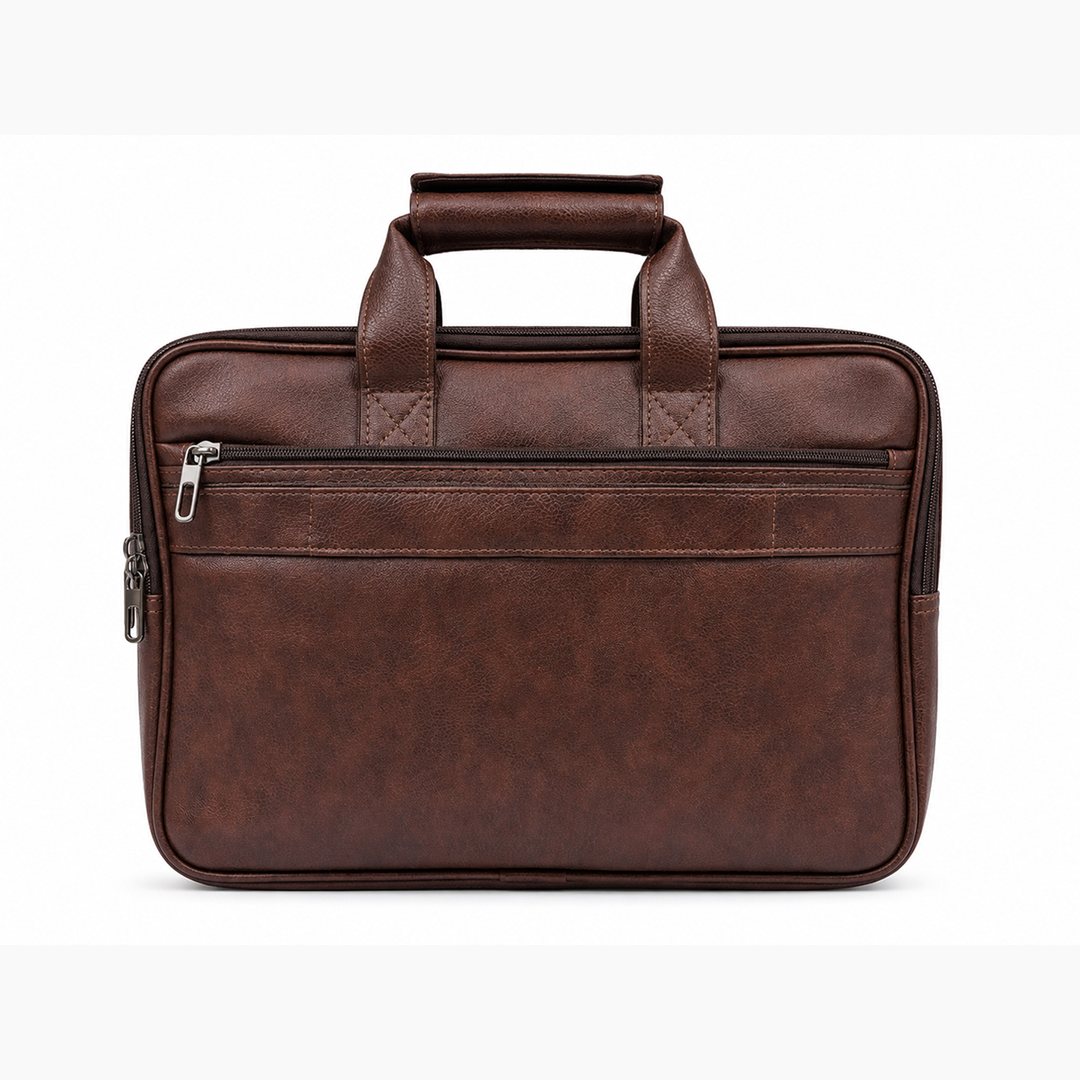 CayanTower Expandable Laptop Office Bag -Brown