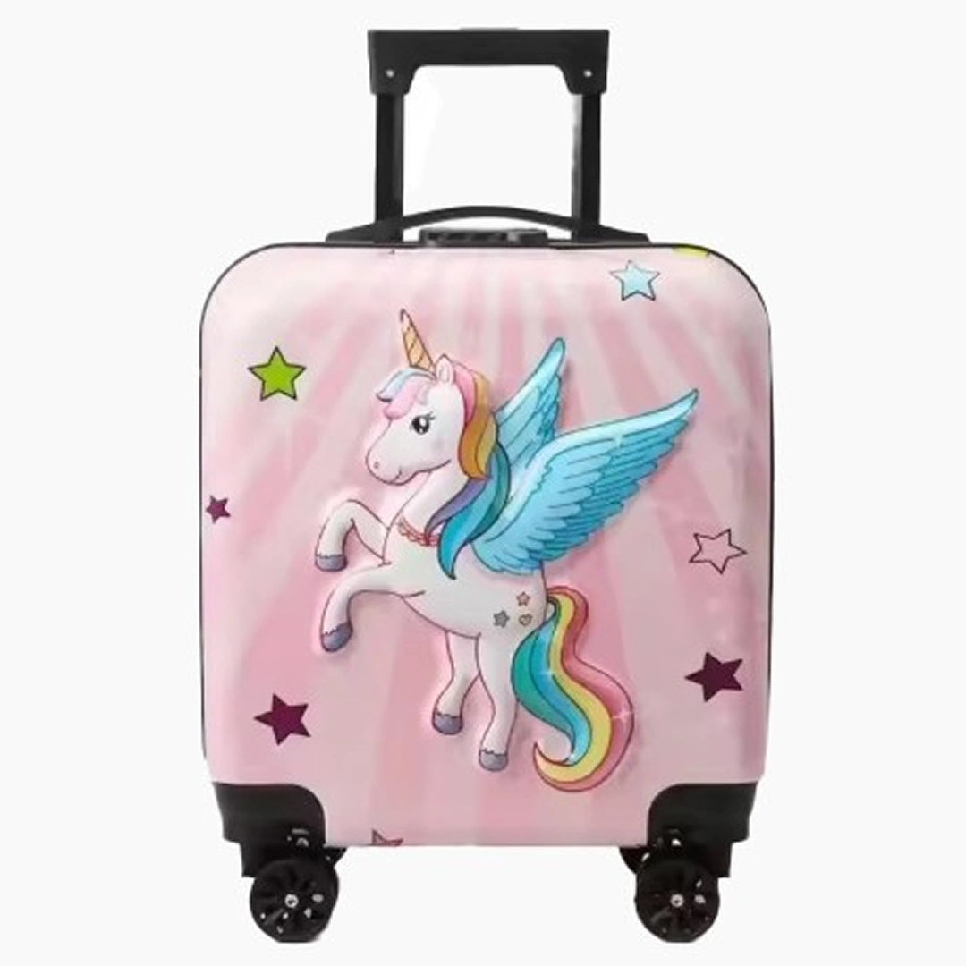 Kids Cartoon Travel Trolley Bag Lightweight Carry On Suitcase for Children -Unicon