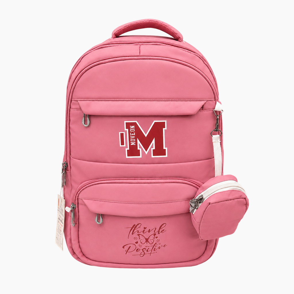 Chris Backpack DurableStylish & Comfortable -dark pink