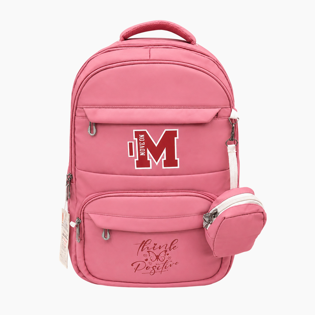 Chris Backpack DurableStylish & Comfortable -dark pink