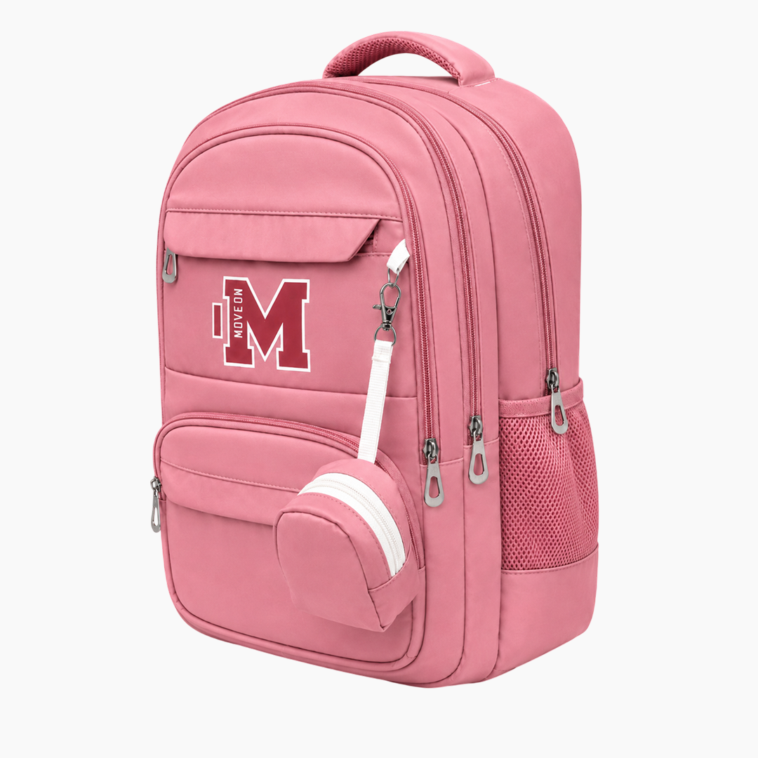 Chris Backpack DurableStylish & Comfortable -dark pink