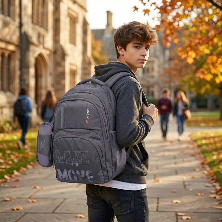 Comando School Bag -Gray
